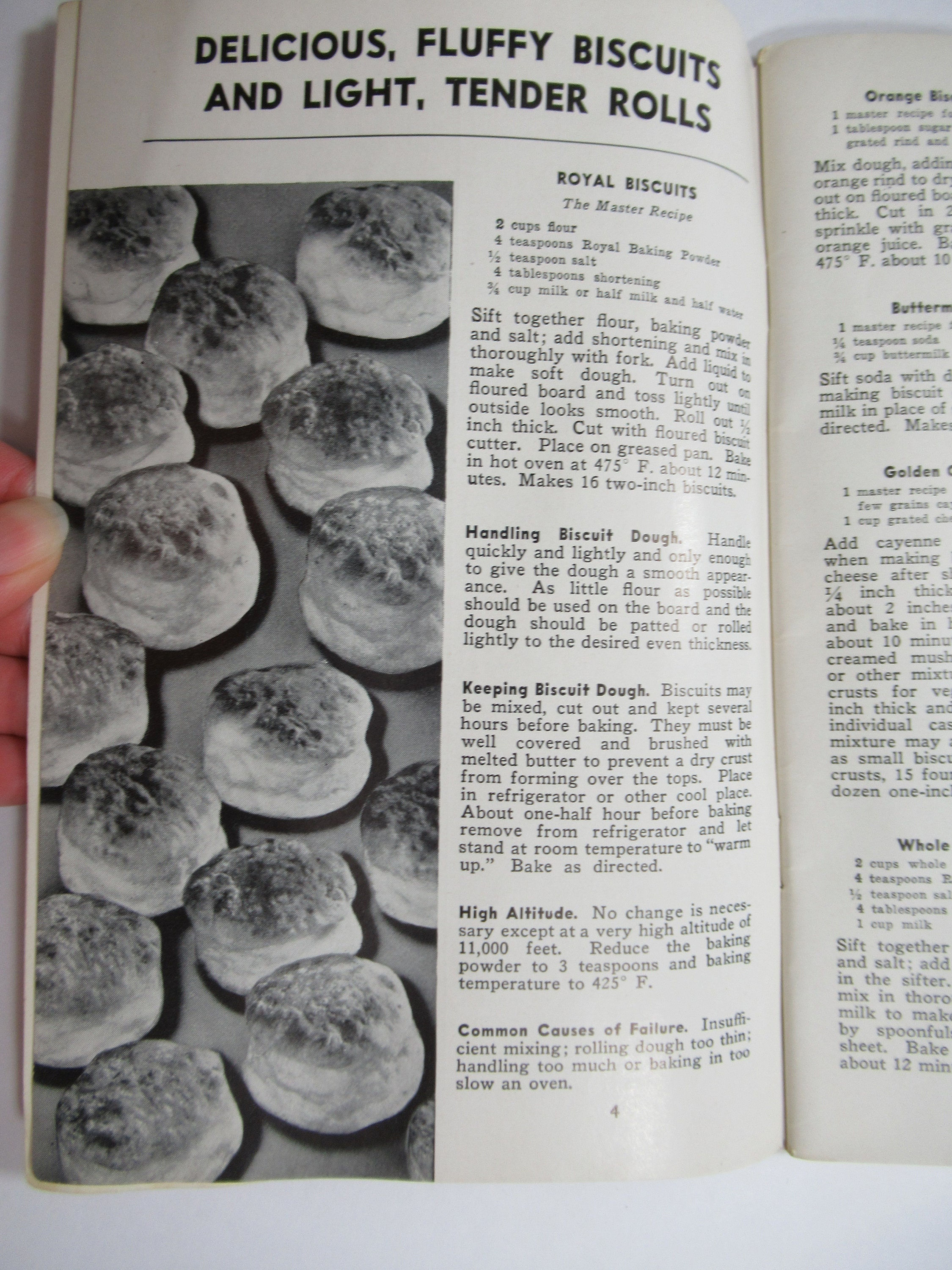 1939 Royal Baking Powder Advertising Recipe Booklet, Vintage Antique