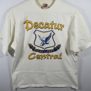 Vintage 1997 Decatur Central High School Indianapolis T-Shirt, Men L, 90s, Class of 1997
