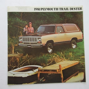 1981 Plymouth Trail Duster Sales Brochure, Vintage Dealer Advertising, Auto Prospekt