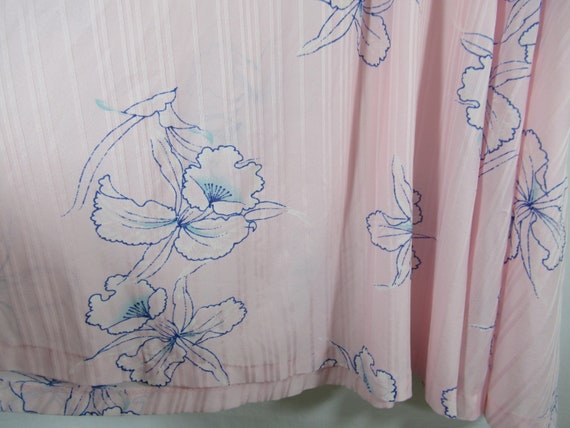 Vintage 70s Pink Polyester Lightweight Midi Dress… - image 4