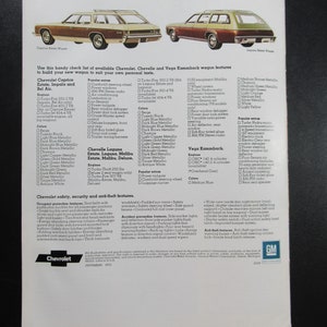 1973 Chevrolet Station Wagon Suburban Blazer Brochure, Vintage Chevy Advertising image 7