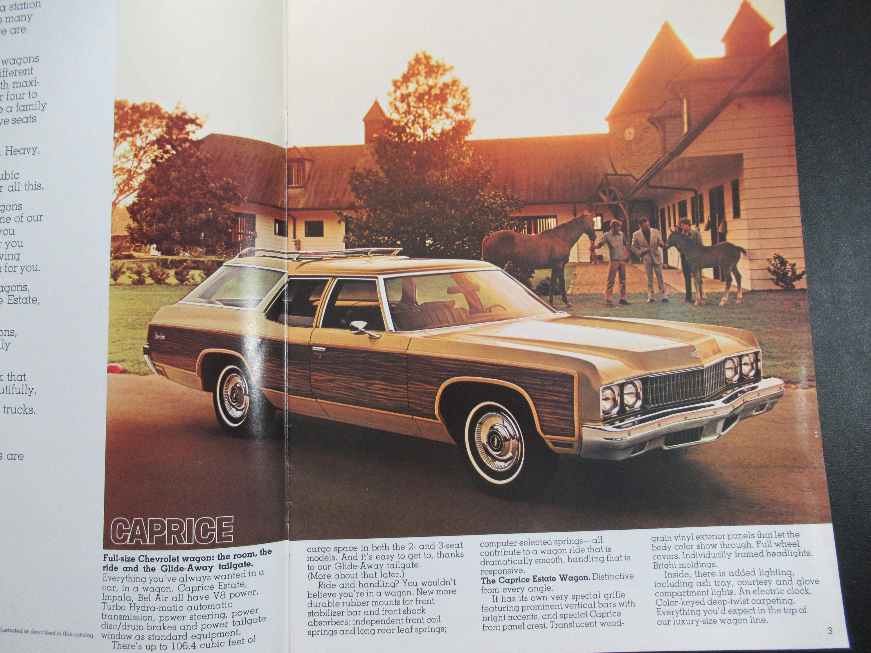 1973 Chevrolet Station Wagon Suburban Blazer Brochure, Vintage