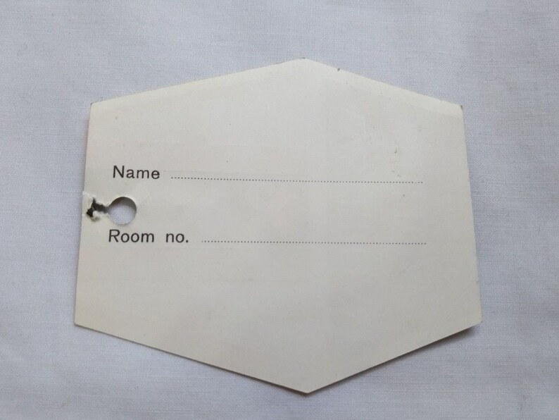 Vintage Amsterdam Holland Hilton Hotel Paper Luggage Tag Etsy