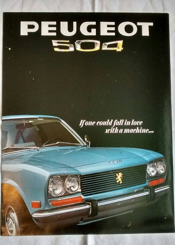 1960s Peugeot 504 404 Brochures, Vintage Car Dealer Advertising