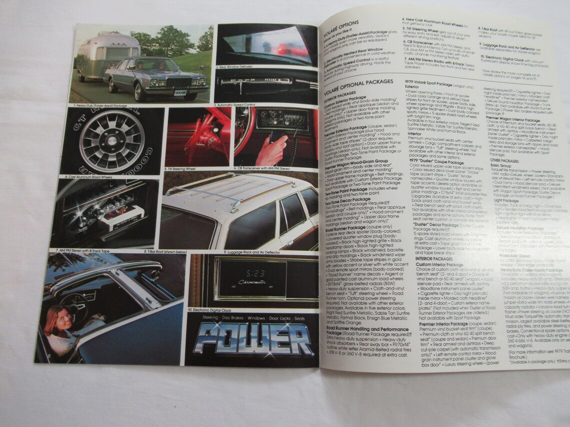 1979 Plymouth Volare Brochure, Advertising, Dealer Catalog, Vintage