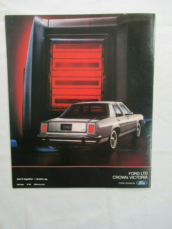 1983 Ford LTD Crown Victoria Car Brochure, Sales, Advertising