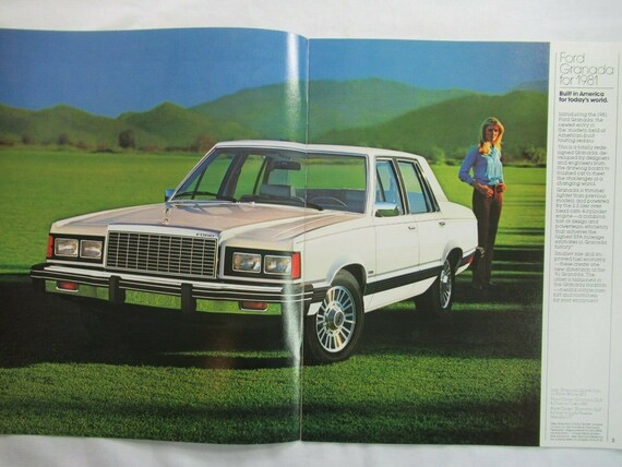 1981 Ford Granada Car Brochure, Sales, Advertising, Dealer Catalog