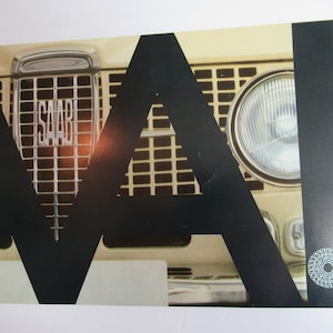 1967 Saab Brochure, Vintage US American Car Market Advertising, Monte Carlo 850, Auto Sales Prospekt