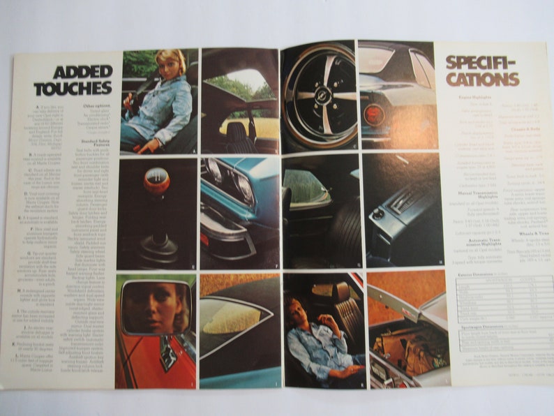 1974 Opel Manta Brochure Vintage General Motors Dealer Etsy