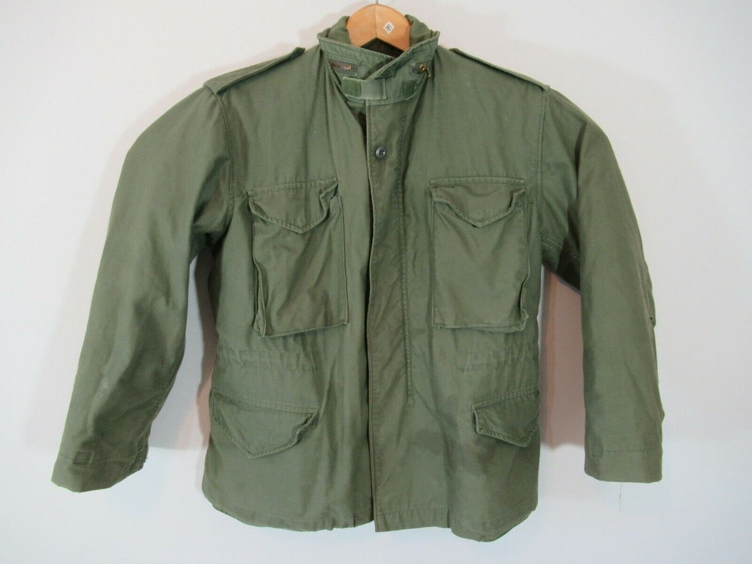Vietnam Era 1970s Army M-65 Cold Weather Field Jacket Coat With Liner ...