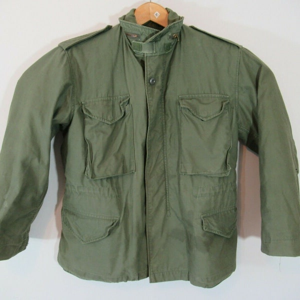 Vietnam Era 1970s Army M-65 Cold Weather Field Jacket Coat With Liner, US Military