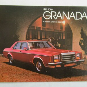 1980 Ford Granada Car Brochure, Sales, Advertising, Dealer Catalog, Vintage Booklet