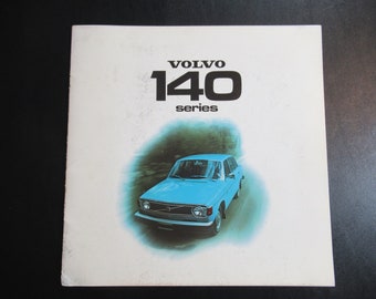 1974 1975 Volvo 140 Series Brochure, Vintage Dealer Advertising, Car Dealer Prospekt