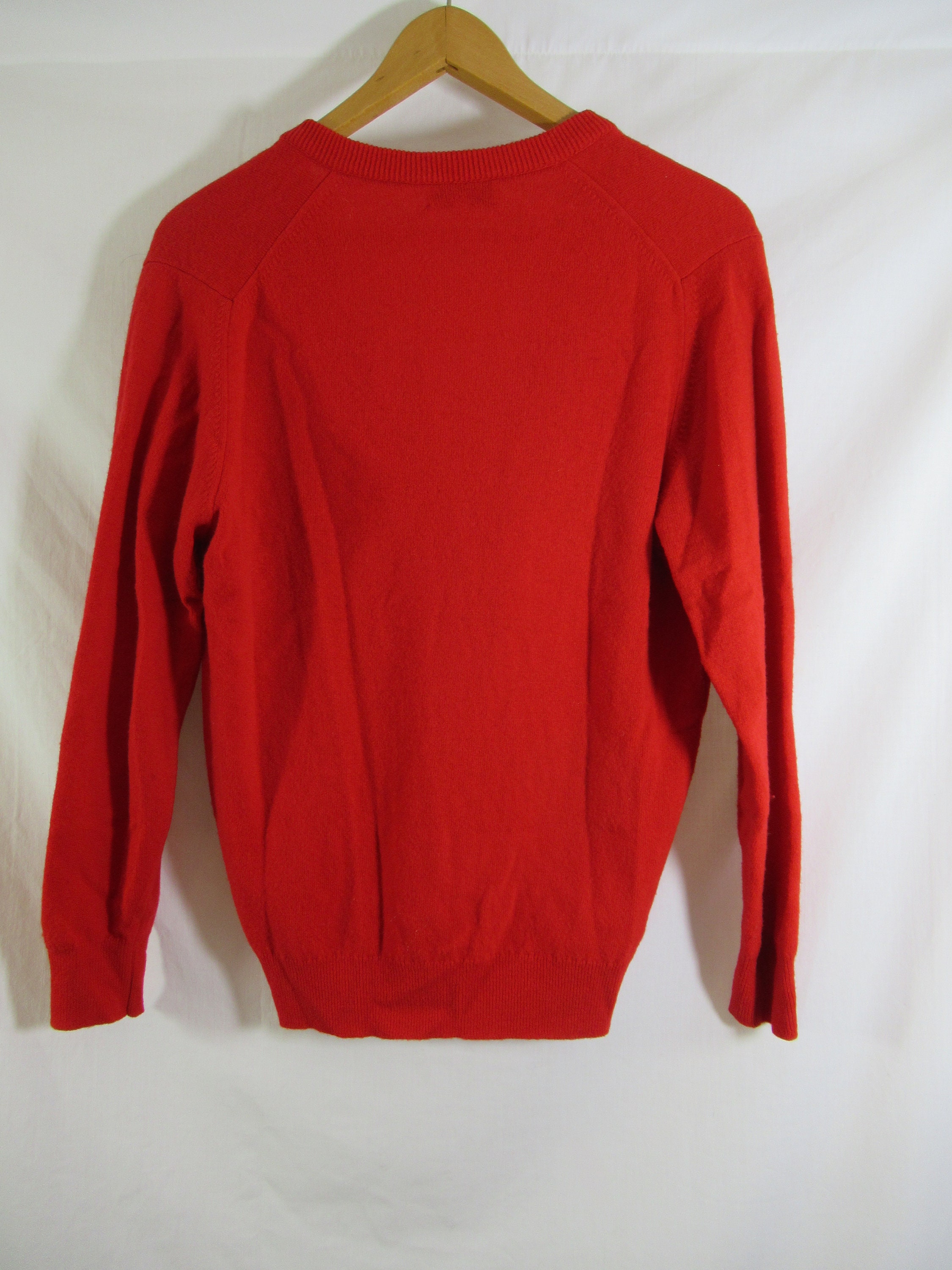 Vintage Jaeger Knitwear Red Wool Cardigan Sweater - Etsy UK