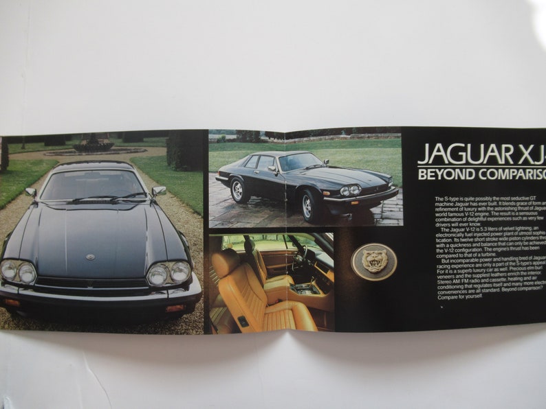 1983 Jaguar XJ6 XJ-S Vanden Plas Car Brochure, Dealer Advertisement, Auto Prospekt, Vintage, American Market image 3