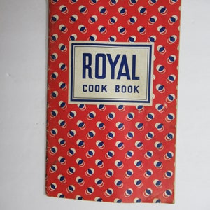 1939 Royal Baking Powder Advertising Recipe Booklet, Vintage Antique Cookbook
