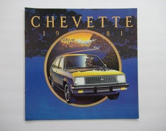 1981 Chevrolet Chevette Brochure, Vintage Chevy Advertising