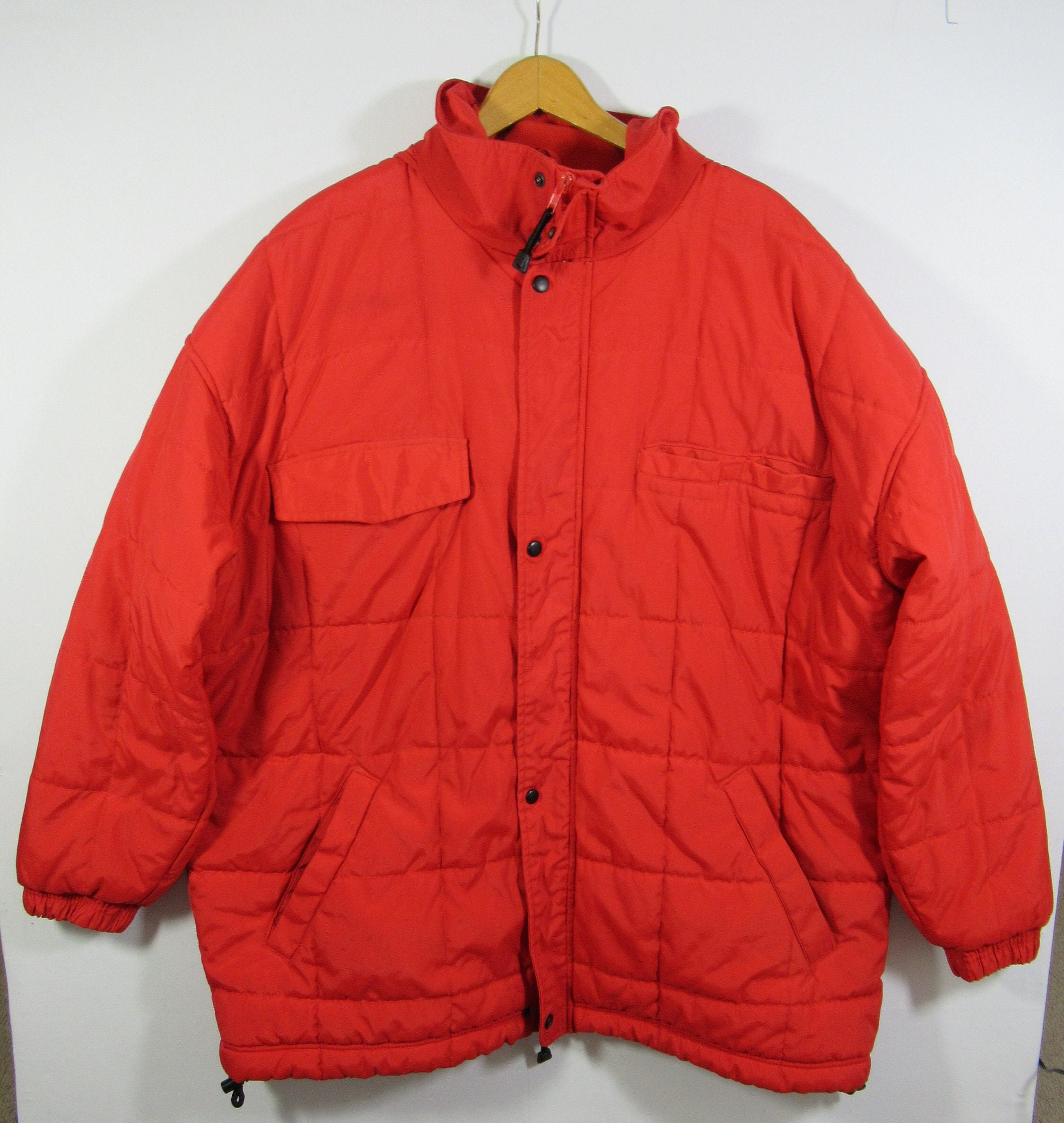 Vintage 80s Wear Guard Insulated Nylon Waterproof Winter Coat, Men's Size 2XL, Hooded, Parka