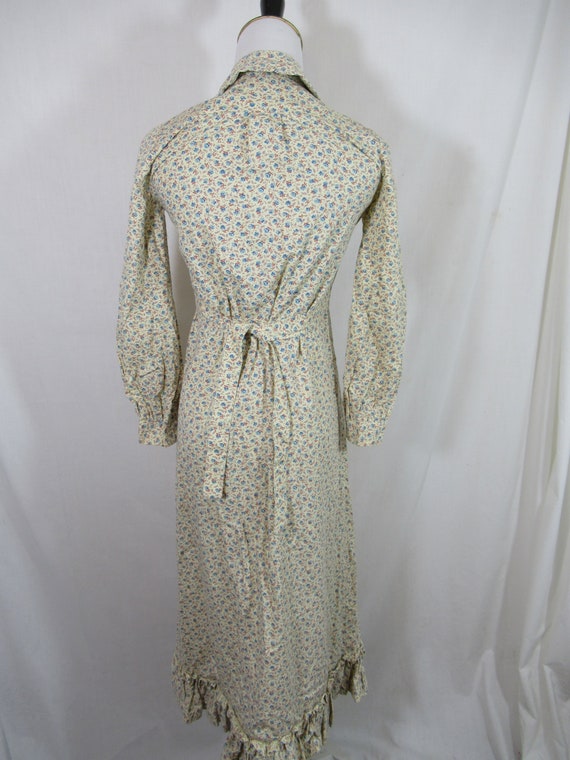 Vintage 70's Handmade Calico Prairie Dress, Ruffl… - image 4