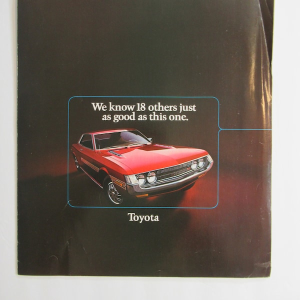 1972 Toyota Full Line Brochure, Celica, Land Cruiser, Truck, Corona, Corolla, Crown, Carina, Mark II, Car Advertising