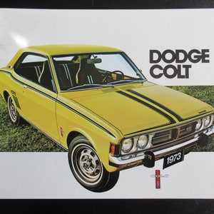1973 Dodge Colt Dealer Sales Brochure Vintage Advertising, Auto Prospekt