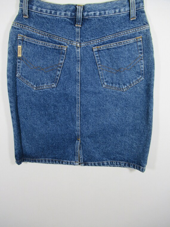 Vintage 80s 90s Gitano Denim Mini Skirt, Junior S… - image 4