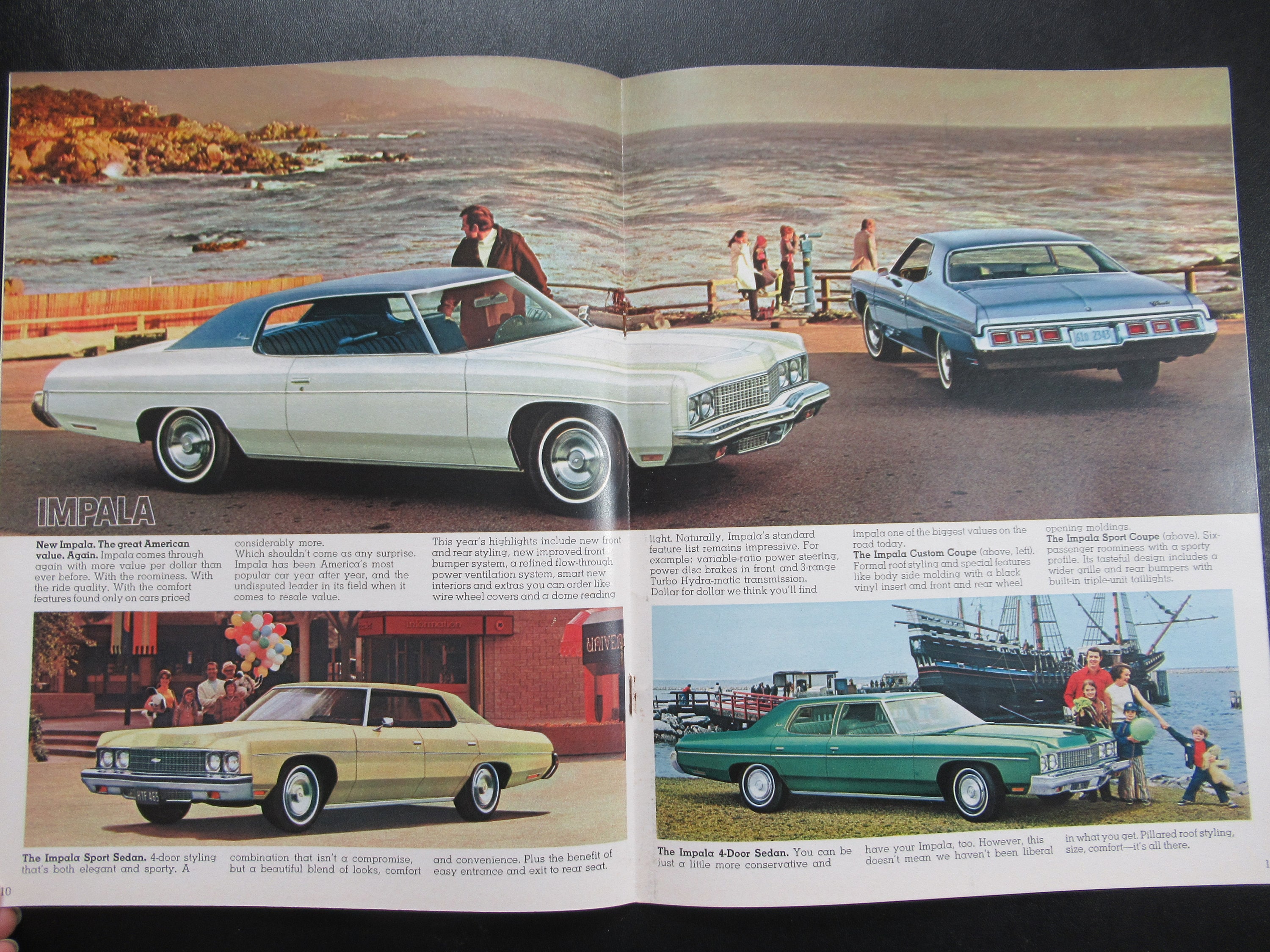 1973 Chevrolet Caprice Impala Bel Air Brochure, Vintage Chevy