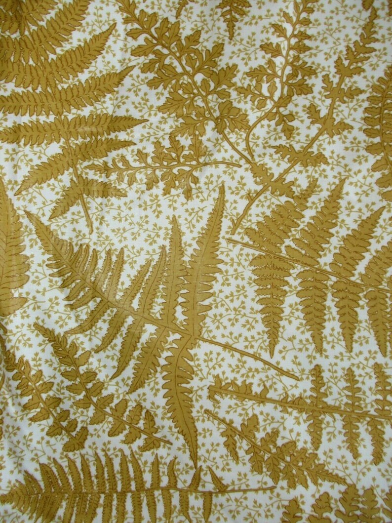 Vintage Knollwood Cyrus Clark Everglaze Fern Pattern Chintz Fabric 16.5 Yards