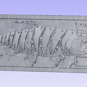 King Salmon Steampunk CNC, steam punk STL