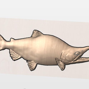 Red Salmon stl model, 3d red salmon, Sockeye salmon stl file