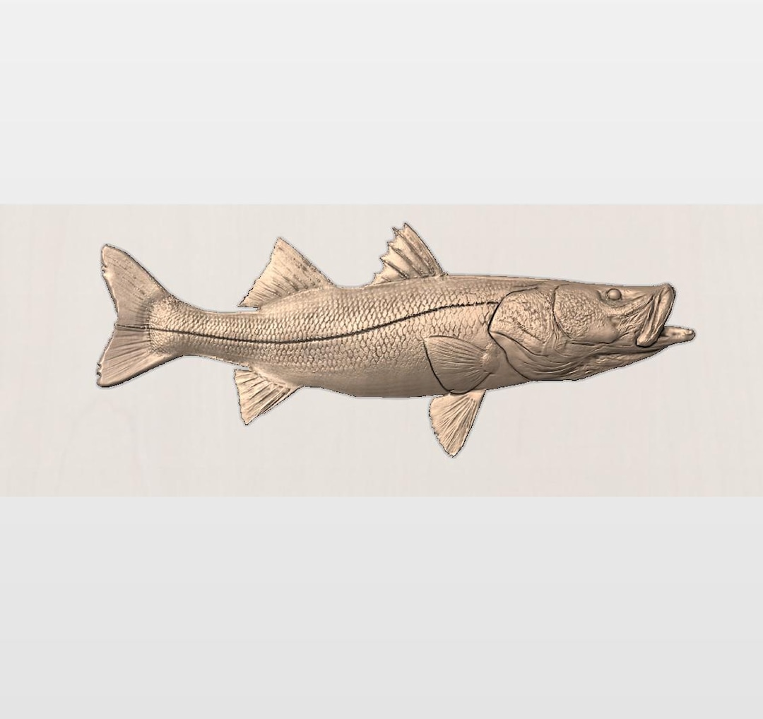 Snook STL File, Snook 3d Model for Cnc - Etsy