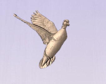 Latająca kaczka 3D, model STL do CNC (pobranie cyfrowe)