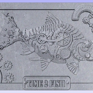 steam punk stl, plik steampunk sockeye salmon stl