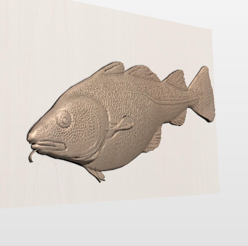 Cod Stl 3D Cod Fish STL File for CNC Machining - Etsy
