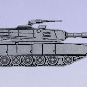 3D Abrams tank model, 3d tank, military stl,