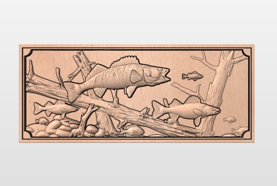 Walleye Cnc Router Files Walleye Fishing Table Top STL File, CNC Model (digital Download) - Etsy