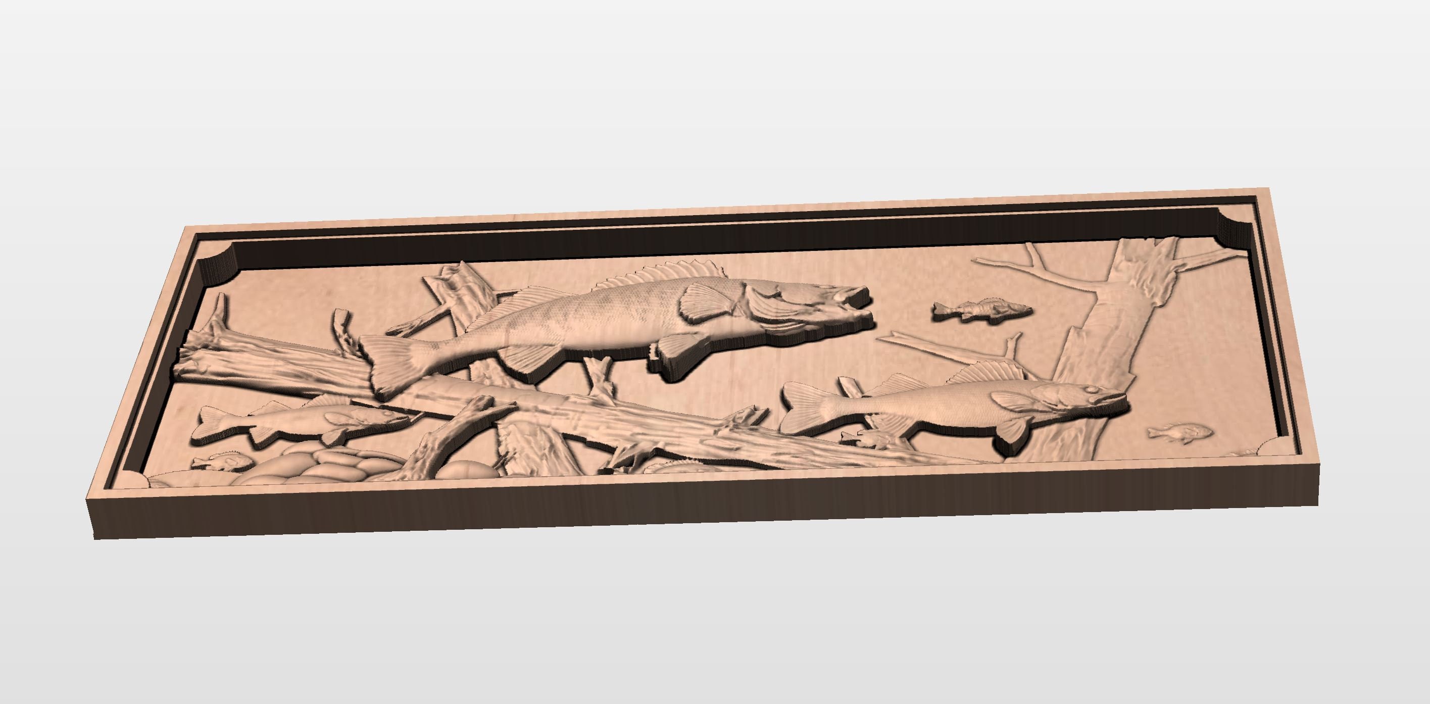 Walleye Cnc Router Files Walleye Fishing Table Top STL File, CNC Model (digital Download) - Etsy