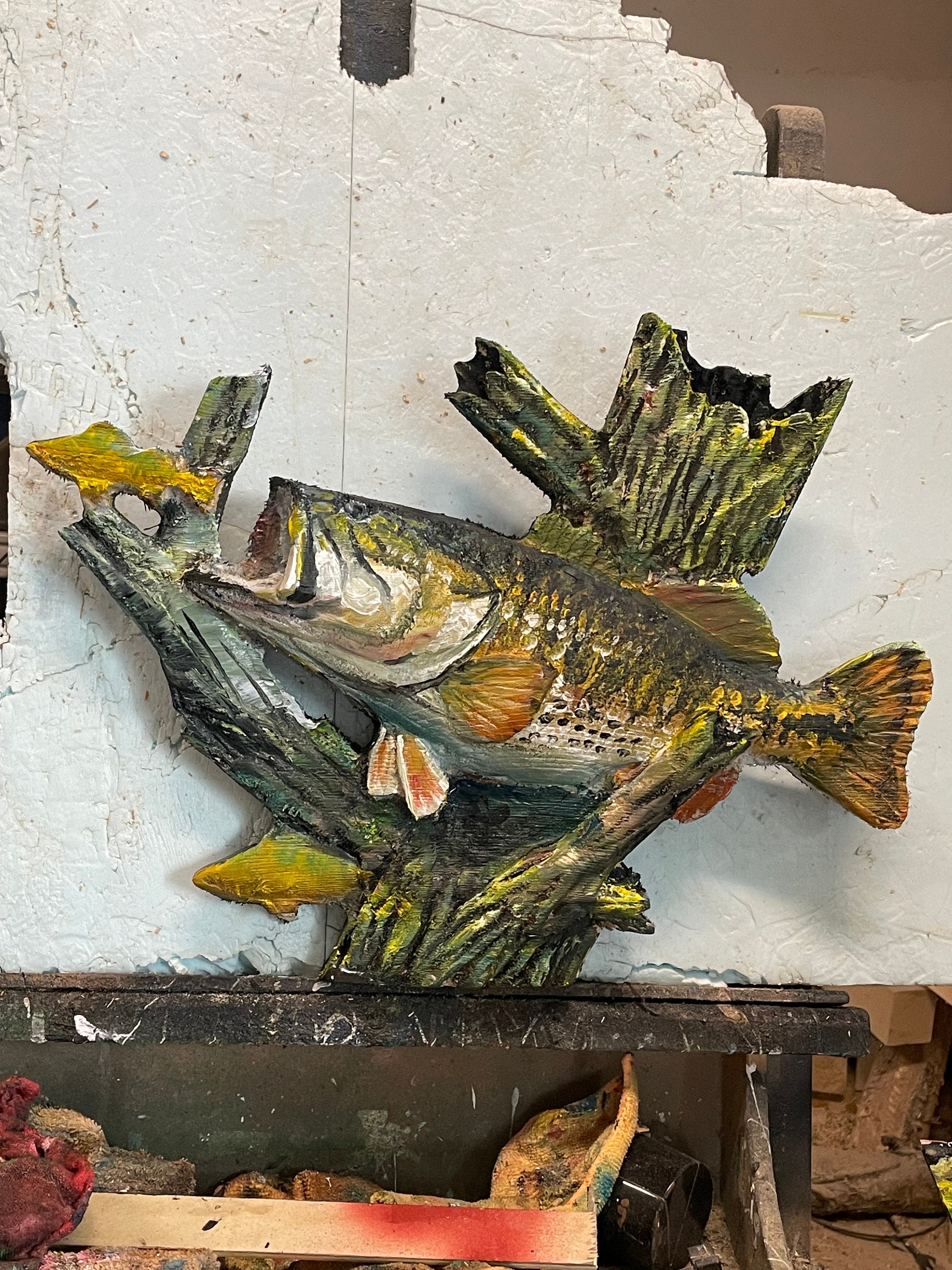 Large Mouth Bass Wood - Etsy