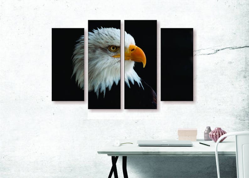 Animal Canvas Set Bald Eagle Wall Art Animal Wall Print Bald Eagle Canvas Set Bald Eagle Poster Animal Wall Decor Animal Poster