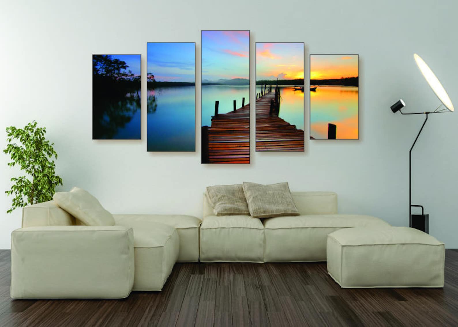 Custom 5 Piece Canvas Print Set Custom Canvas Prints Photo Etsy