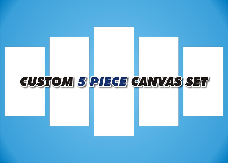 Custom 5 Piece Canvas Print Set Custom Canvas Prints Photo Etsy
