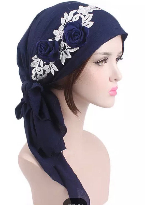 Femmes musulmanes Stretch Long foulard islamique Turban Chapeau Tête Chaîne Cheveux Hijab Cap arabe