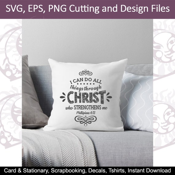 I Can Do All Things Through Christ Spanish Svg Eps Png Etsy