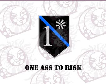1 Ass To Risk Logo Elements- SVG, EPS, PNG Cutting and Design Files, Instant Download