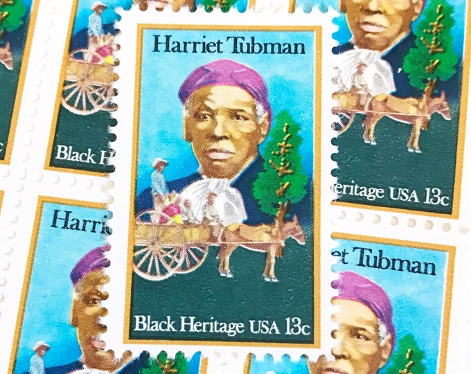 10 Unused Vintage Harriet Tubman Postage Stamps / Antislavery Etsy
