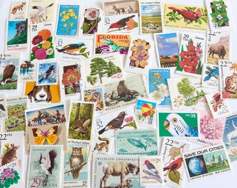 78 cents Nature & Animal Wedding Vintage Postage  Stamps - Mail 5 letters 1oz. rate