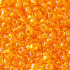 MIYUKI Seed Beads Transparent Orange 11/0 24grams Tube