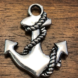 Anchor Large Charm 2 Piece , Anchor, Sea, 45mm.