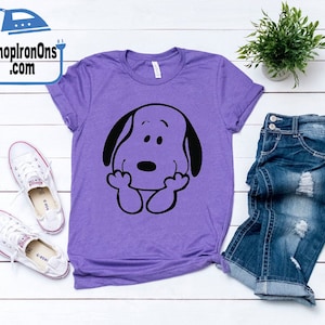 Snoopy Peanuts  Vinyl Iron on Transfer for T Shirts
