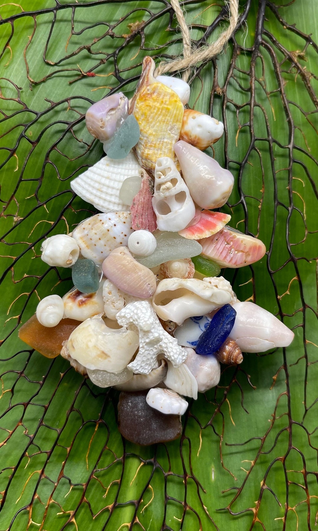 Hawaii Shells Sea Glass Ornament Christmas Tree Ornament Etsy UK